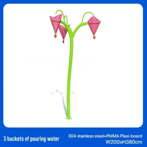 304 Stainless Steel Water Bucket Tipping Bucket Water Play Equipment Custom for Water Park Splash Pad Resort Kindergarten