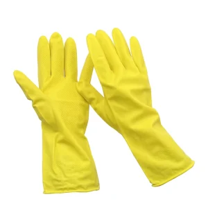 30CM 60G Elbow Long Latex Rubber Hand Gloves Soft Reusable Household Dishwashing Cleaning Gloves Individually Packed