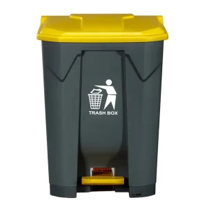 30L 50L 60L 80L 100L Plastic Waste Bin with Pedal for Outdoor Use