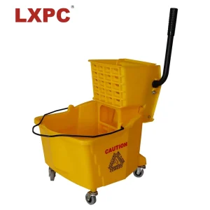 30L Heavy Duty Plastic Floor Cleaning Bucket with Basket Wringer