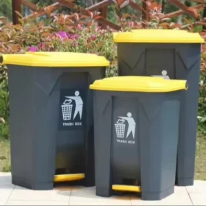 30L Household Plastic Waste Bin with Foot Pedal
