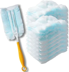 30PCS Duster Refills Static Dust Removal Brush 180° Disposable Replacement Head Duster Refills Furniture Blinds Ceiling Fans