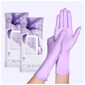 30Pcs 30cm Nitrile Cleaning Gloves Household Food Safe Durable Oilproof Waterproof Touchscreen Compatible Hand Protection