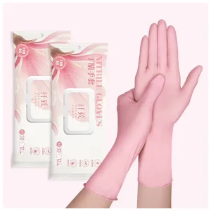 30Pcs 30cm Nitrile Household Gloves Durable Food Safe Oil Resistant Waterproof Touchscreen Friendly Protect Work Gloves