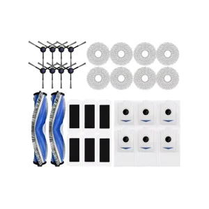 30pcs Compatible Ecovacs T30 PRO T30MAX Robot Vacuum Cleaner Accessories Set Main Brush Side Brush Dust Bag Filter Mop Cloth
