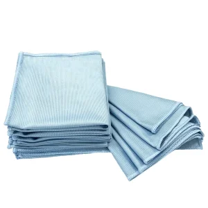 30x30cm 320GSM Absorbent Dish Drying Towel Glassware Wiping Lint free Polishing Rags Microfiber Cleaning Cloths for Glass Window