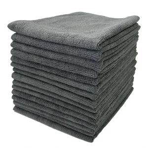 30x30cm Reusable Absorbent Car Wash Drying Towel Gray Microfiber Car Kitchen Towel Multipurpose Vehicle Cleaning Cloth