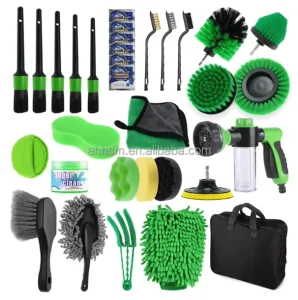 32-Piece Car Cleaning Brush Set Auto Washing Drill Cleaning Brush Set Car Cleaning Tools Kit