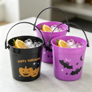32Oz Large Ice Cream Pails for Halloween Football Parties Bar Beer Cocktail Buckets 32oz Cocktail Rum Buckets for Parties