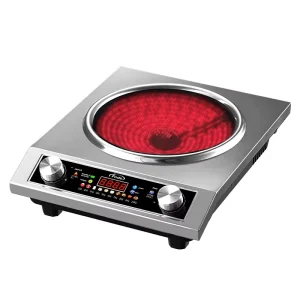 3500W Commercial Induction Cooker Touch Fry Function Single Burner Countertop Rapid Heating