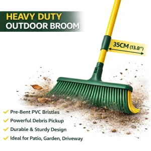 35cm Escoba Exterior Curved Bristle Outdoor Broom for Patio Terrace Cleaning