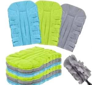 360 Degree Duster Refills Flexible Soft Washable Microfiber Cleaning Cloth Replacements for Home and Office Dust Removal Tools