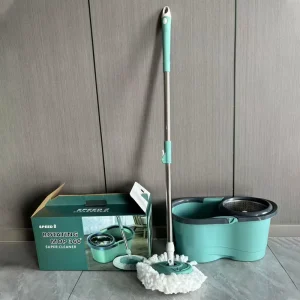 360 Mop Rotating Spin Mop and Bucket Set Separate Dirty Water Cleaning Spinning Easy Mop for Floor Cleaning