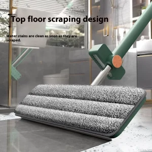 360 Spin Hand Free Microfiber Mop Dry and Wet Dual use Floor Cleaning Mop Flat Mop With Bucket