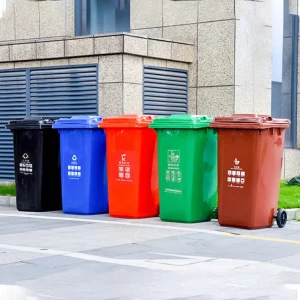 360L 1100 Liter Outdoor 13 32 Gallon Plastic Garbage Container Recycling Wheelie Bin Trash Can