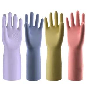 38cm 13mil 80g Eco friendly Extended Nitrile Household Gloves Waterproof Light Soft Kitchen Gloves Reusable Durable