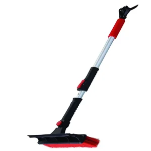 39″ Extendable Auto Snow Broom with Ice Scraper Rotatable Snow Removal Brush for Car