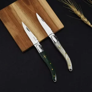 3Cr13 Stainless Steel Hunting Pocket Knife with Resin Handle