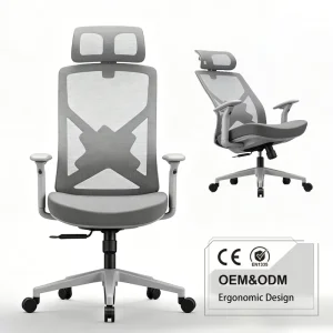 3D Adjustable Ergonomic Mesh Office Chair with Molded Foam & 135 Reclining Locking Swivel Modern Design Living Room Ready Ship