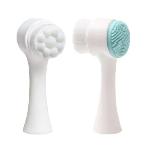 3D Double-sided Silicone Facial Brush Face Wash Brush Soft Hair Household Manual Facial Cleaning Brushes