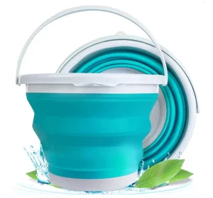 3L Space Saving Foldable Water Pail Portable Collapsible Silicone Bucket for Household Cleaning Mop Laundry Storage