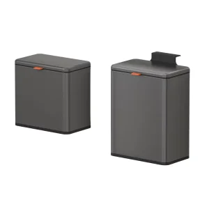 3L Stainless Steel Wall Mounted Trash Can Bathroom Waterproofing Waste Bin with Lid for Kitchen Household Use