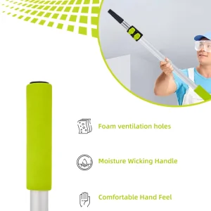 3M Professional Telescopic Aluminum Alloy Stick Customized OEM ODM Brush Broom Mop Extension Handle Pole for Industrial Use