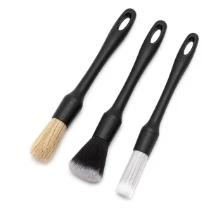 3PCS Car Detailing Brush Set Soft Bristle Auto Cleaning Brush Interior Exterior Detail Brush for Air Vents Dashboard