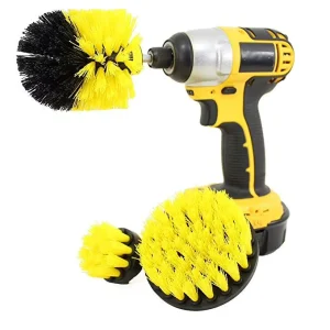 3Pcs Set Household Cleaning Tools & Accessories 2”/3.5”/4” Kitchenware Drill Cleaning Brush