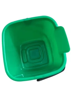 3QT 6QT 8QT HDPE Green Red Square Plastic Cleaning Bucket with Handle Small Plastic Bucket