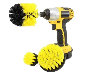 3pcs Disposable Steel Stainless Steel & PP Electric Drill Cleaning Brush Kit Household Cleaning Tools Accessories Glass Home Use