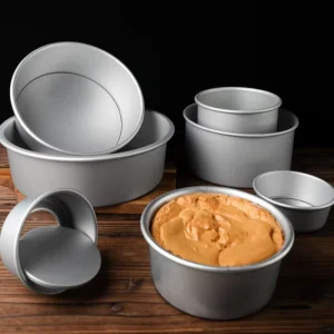4/6/8/10/12 Round Cake Mold Oven Baking Pan Mousse Fondant Muffin Pastry Bakeware