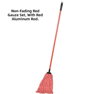 4 Color Quick Dry Cotton Yarn Wet Mop Head Wiper for Office Corridor Tile Maintenance