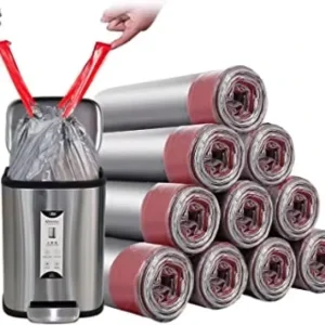 4 Gal Drawstring Trash Bag Disposable Plastic Garbage Bag with Drawstring Multi Purpose 20pcs roll