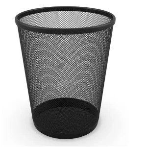 4 Gallon Metal Wire Mesh Bin for Home and Office Waste Bin