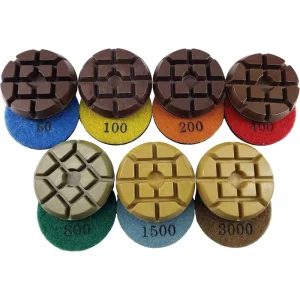 4 Inch Diamond Polishing Pad For Concrete Floor Marble Stone Wet Dry Polishing Long Working Life