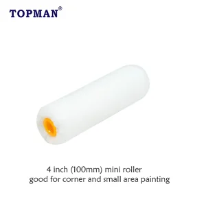 4 Inch Dynamic Microfiber Paint Roller Mini Dynamic Paint Runner Refill OEM Customizable Roller Brush