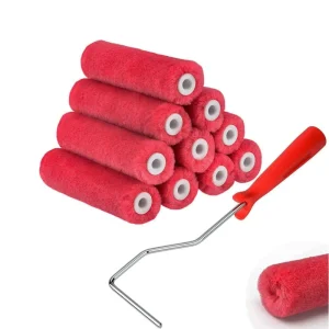 4 Inch Mini Industrial DIY Paint Rollers Fine Finish Mohair Velour Brush Customizable OEM Product