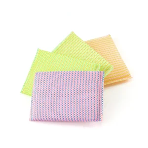 4 Pack logo Custom Heavy Duty Sponges Scouring Pad Wipes Scrub Pads for Kitchen Cleaning