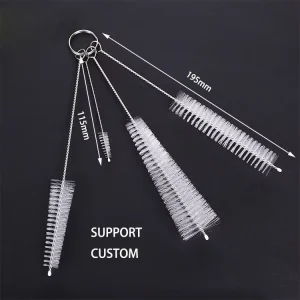 4 in 1 Household Drinking Straw Water Bottle Cleaner Nylon Tube Cleaning Brush Kit