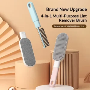 4 in 1 Pet Hair Remover Manual Lint Roller Static Adsorption Clothing Dust Brush Sofa Furniture Cleaning Brush