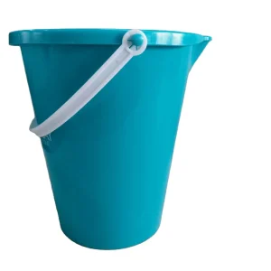 4.3L Plastic Utility Bucket with Ergonomic Handle Multi Purpose Plastic Bucket for Outdoor Household and Beach Use