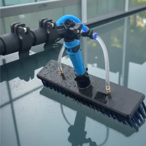 4.6m Durable Aluminum Telescopic Rod Solar Panel Cleaning Kit Household Brushes Cleaning Tool
