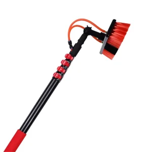 4.6m Water Fed Pole Kit Adjustable Solar Panel Cleaner Tool Telescopic Pole Brush Window Cleaning Equipment