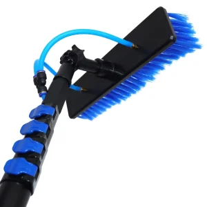 4.6m Water Fed Pole Kit Window Washing Equipment Kit Glass Solar Panel Cleaning Brush Telescopic Tool