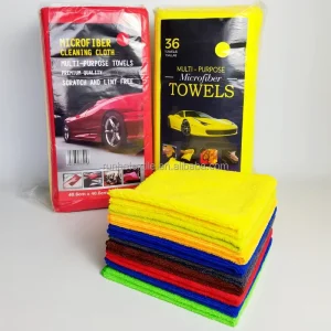 40*40cm 300gsm Microfiber Cloth Quick-Dry Polyamide for Car Wash Kitchen Cleaning