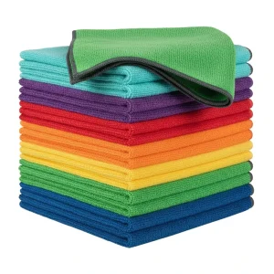 40*40cm 300gsm Microfiber Towel 80% Polyester 20% Polyamide Warp Knitted Cleaning Polishing Car Microfiber Cloth Kitchen Towel