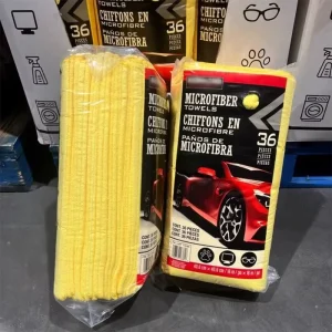 40*40cm Pack 36 350gsm Twisting Cleaning Cloth Polishing Detailing Reusable Household Polyamide Paint Safe Waxing Car Towels