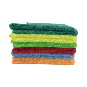 400 Gsm Microfiber Cleaning Cloth Absorbent Long and Short Pile 40x40cm 400gsm Water Absorbent Edgeless Car Wash Kitchen Towel