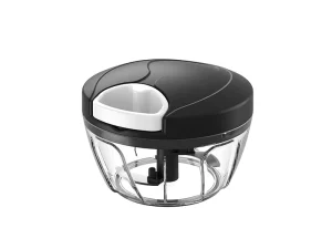 400 ml Pull Chopper Handheld Vegetable Press with Stainless Steel Blade